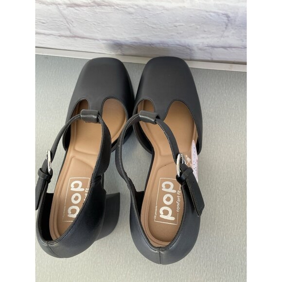 Pop Women Black Block Heel Platform Y2K Mary Jane Dress Shoes Size 9M - Picture 8 of 10